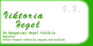 viktoria hegel business card